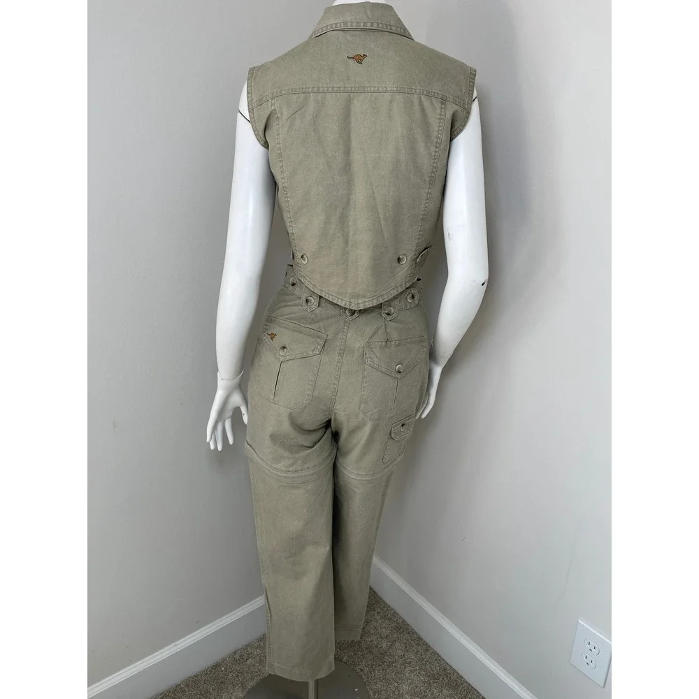 Safari Adventure Australia Vest and Zip Off Convertible Pants Set 8 - US S